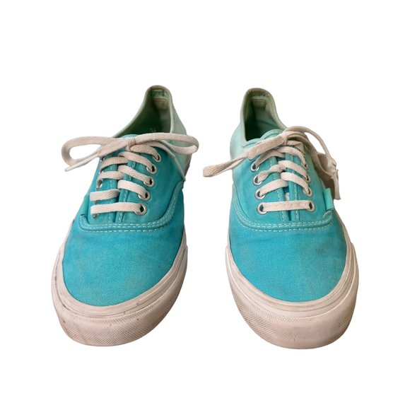 VANS • size 6.5 Authentic sneakers Turquoise Ombre beach Spring Break women's - Picture 1 of 9